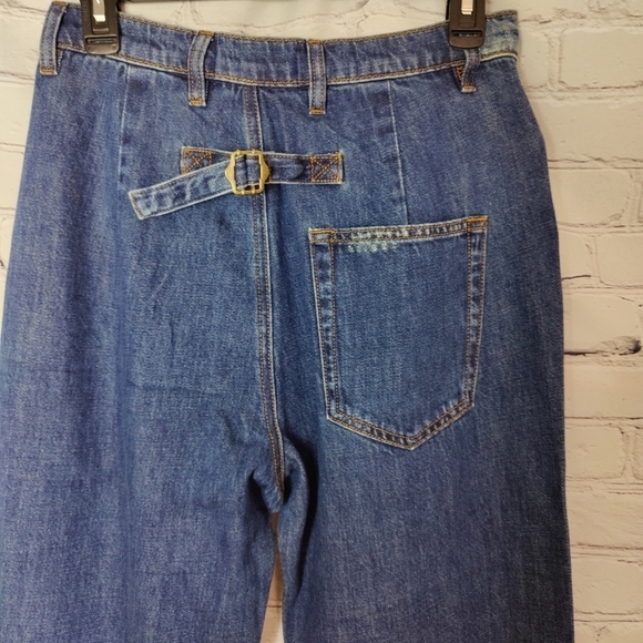 Sandrine Rose X Free People The Fred Destroyed Jean In Faded Blue Size 27 - Picture 11 of 12